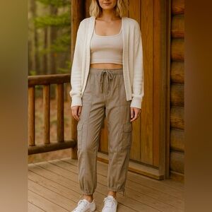 wild fable Tan/Gray Cargo Pants